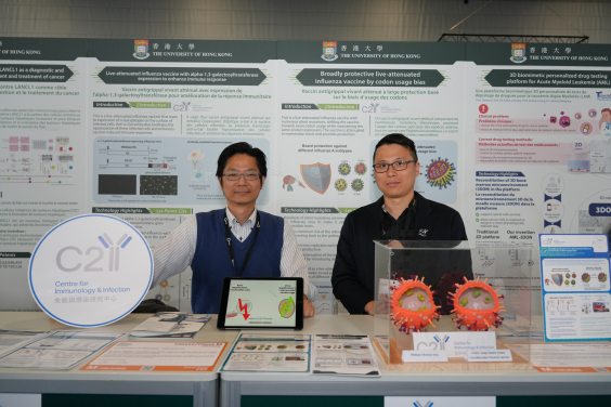 Prof Leo L.M. POON (left) and Dr Alex W.H. CHIN (right).  